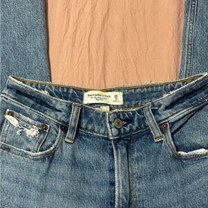 Abercrombie & Fitch Women's High Rise Light Blue Jeans